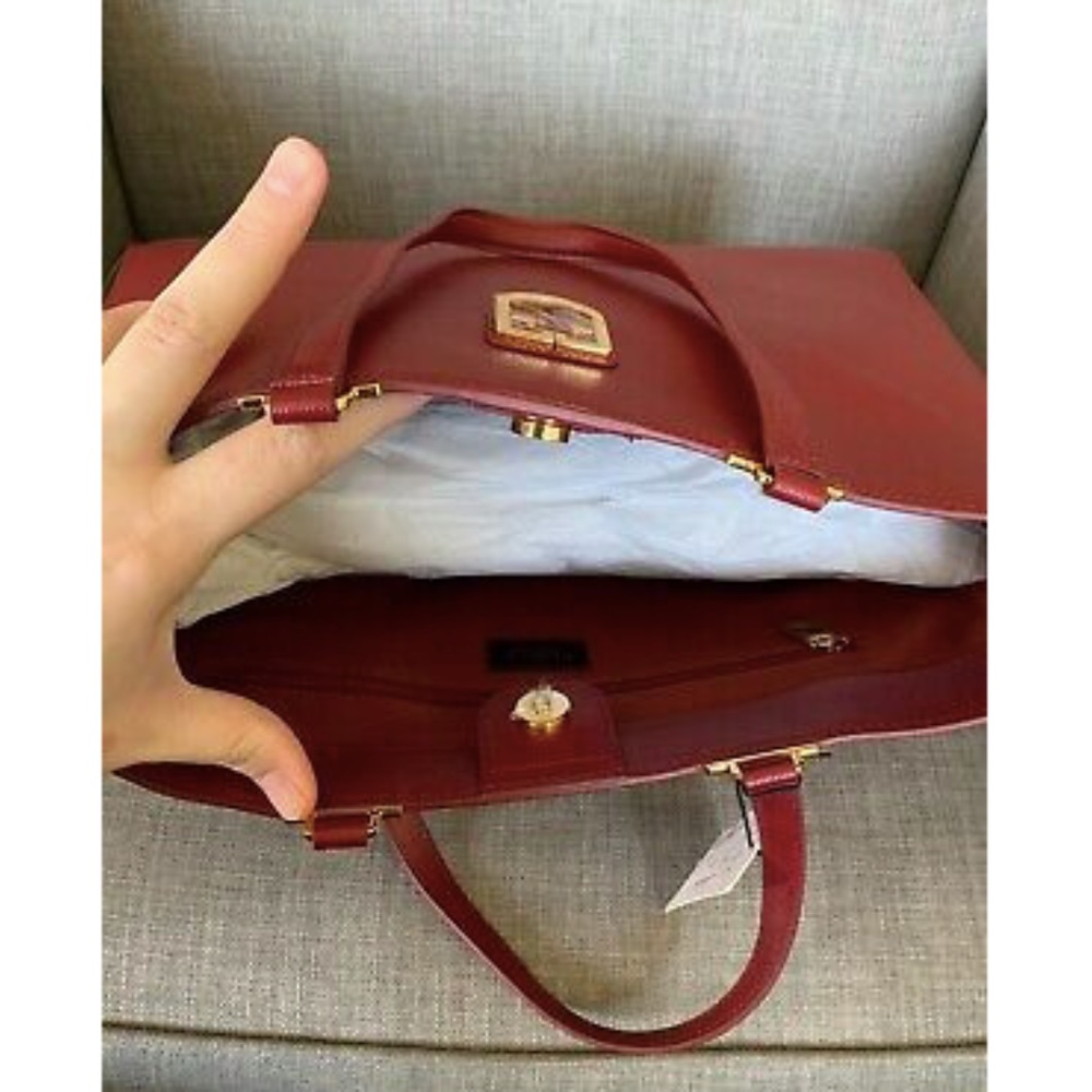 NWT Furla Belvedere Leather Tote B BVD4 Q26 $378 - Picture 5 of 6